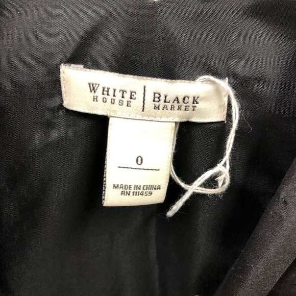 Black Silk WHBM Fit & Flare Cocktail Dress SZ 0 - Picture 5 of 6